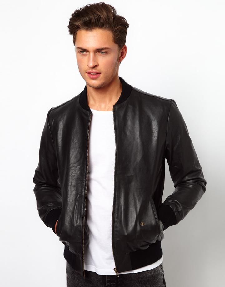 Selected Baseball Leather Jacket