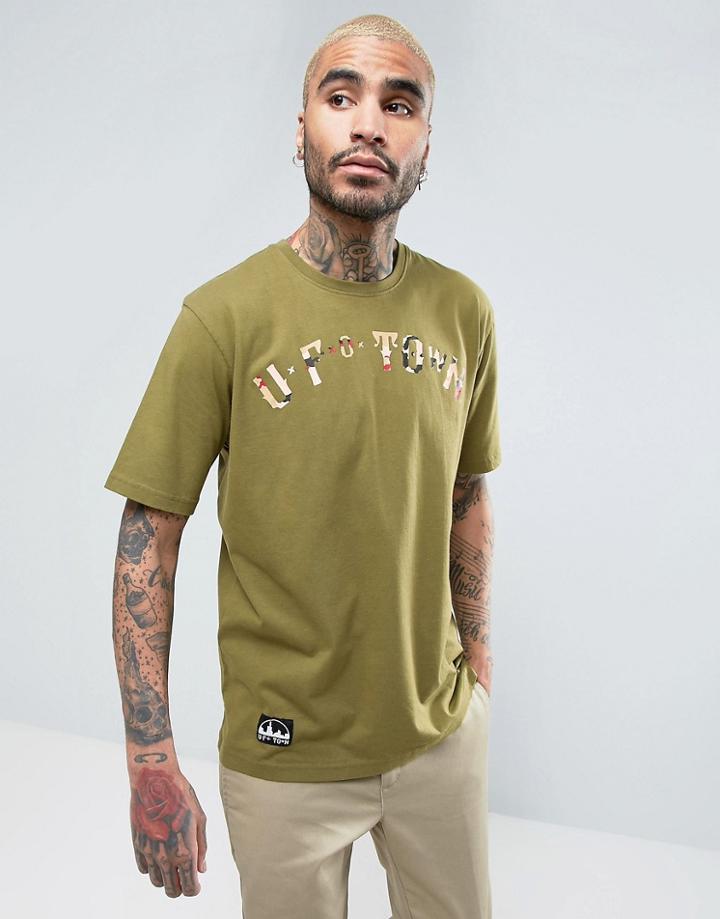 Ufo Town Arch Logo T-shirt - Green