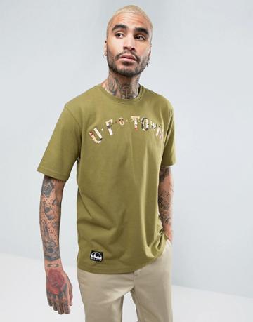 Ufo Town Arch Logo T-shirt - Green