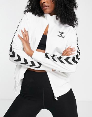Hummel Classic Taped Track Jacket In White