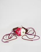 Asos Floral Corsage Choker Necklace - Multi