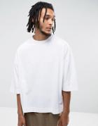 Asos Super Oversized Boxy T-shirt In Heavy Weight - White