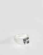 Wftw Signet Ring In Silver - Silver