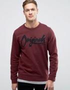 Jack & Jones Originals Sweatshirt With Graphic Print - Red