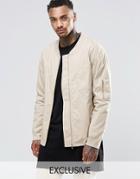 Underated Bomber Shirt - Stone