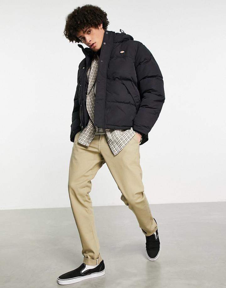 Dickies Glacier View Puffer Jacket In Black