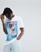 Asos Wonder Woman Longline T-shirt - White