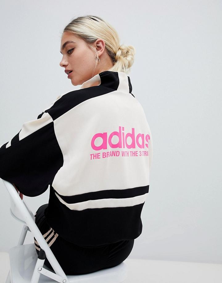 Adidas Originals Aa-42 Motorcross Track Jacket In Black - Black