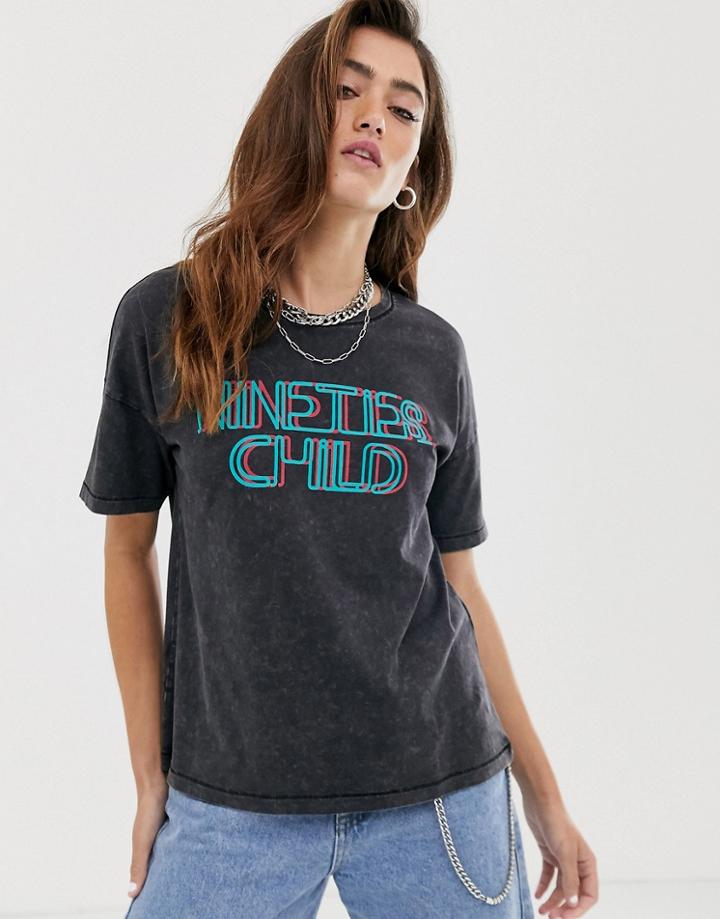 Noisy May Nineties Child Logo Tee-black