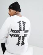 Hnr Ldn Logo Back Print Long Sleeve Top - White