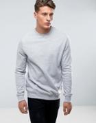 Bershka Sweatshirt In Light Gray - Gray