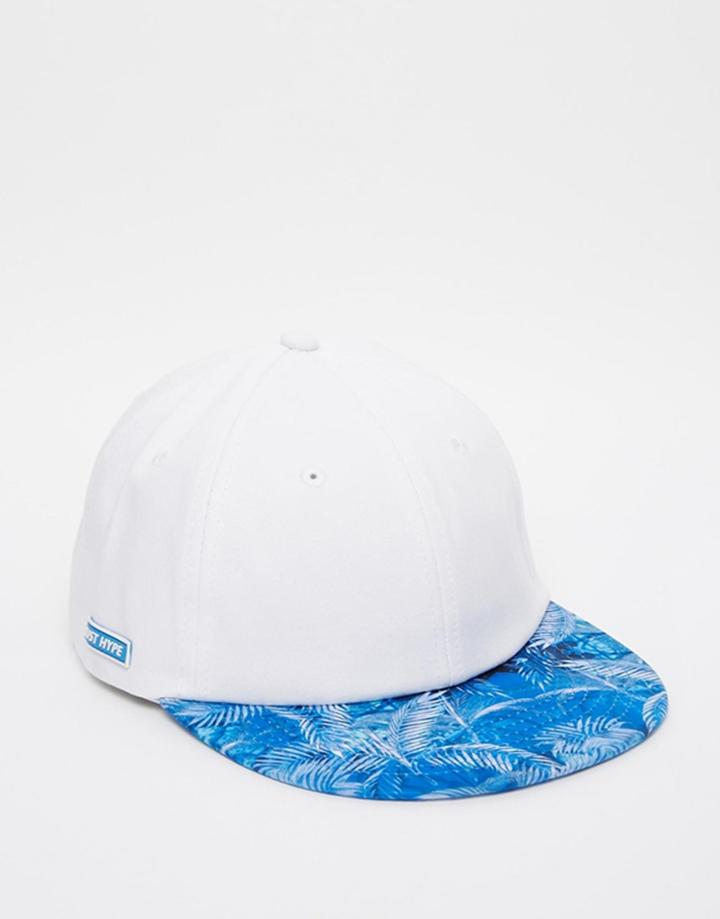 Hype Palm 6 Panel Cap - White