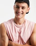 Jack & Jones Originals Oversized Tank With Logo In Pink