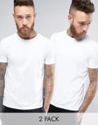 Hugo By Hugo Boss 2 Pack T-shirt White/white - White
