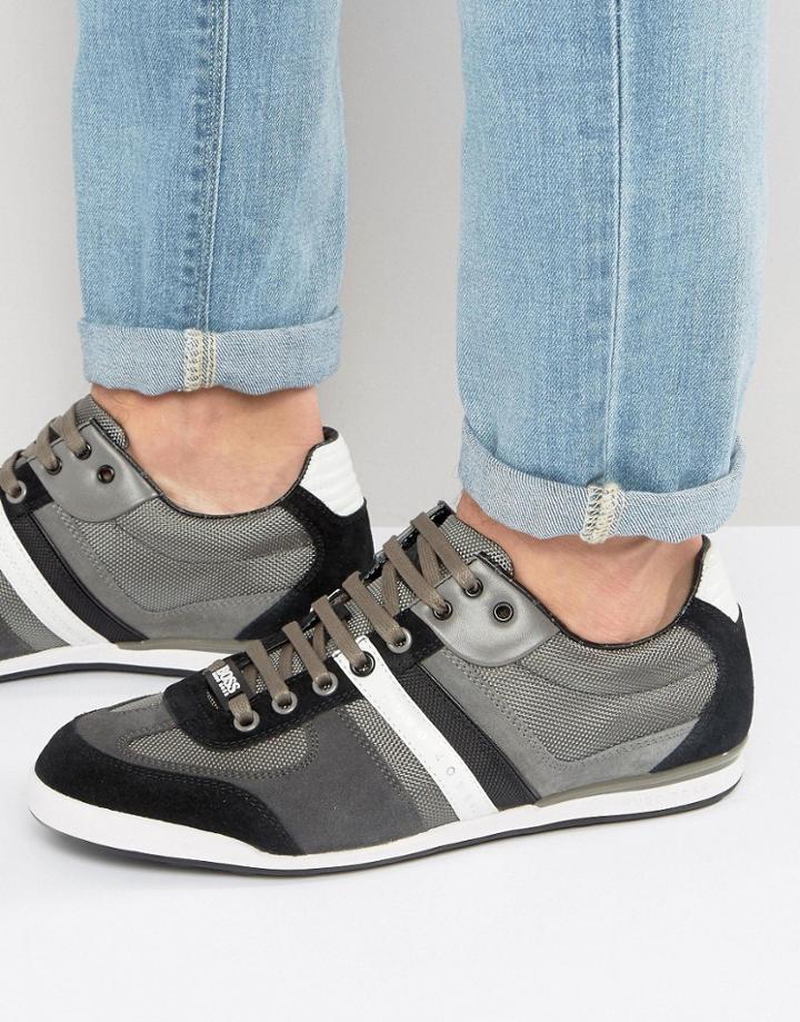 Boss Green By Hugo Boss Akeen Sneakers - Gray