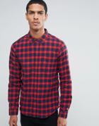 Another Influence Checked Shirt - Red