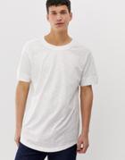 Jack & Jones Originals Longline Oversized T-shirt In White - White