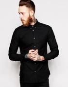 Dr Denim Pete Regular Fit Shirt Oxford - Black