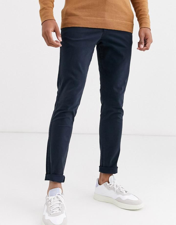 Selected Homme Skinny Fit Chino In Navy
