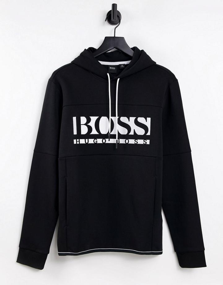 Boss Athleisure Soody 1 Overhead Hoodie In Black