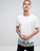 Pretty Green Palatine T-shirt Printed Hem Small Logo In White - White