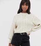 Asos Design Tall Cable Sweater
