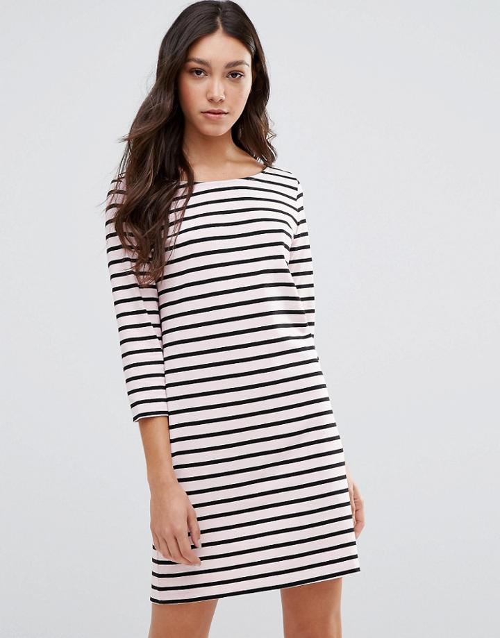 Ganni Old Spice Striped Dress - Pink
