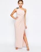 Coast Emilana One Shoulder Maxi Dress In Blush - Blush