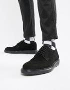 Dead Vintage Suede Brogue Shoes - Black