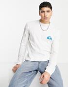 Quiksilver Omni Logo Long Sleeve T-shirt In White