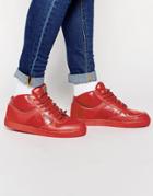 Jack & Jones Leather Hi-top Sneakers - Red