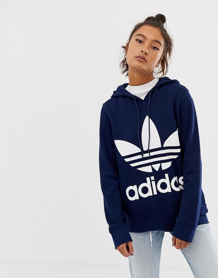Adidas Originals Trefoil Hoodie - Navy