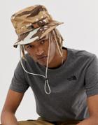 The North Face Class V Brimmer Hat In Camo - Stone