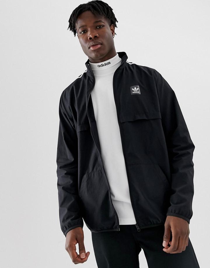Adidas Skateboarding Class Windbreaker In Black - Black
