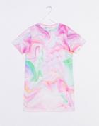 Noisy May Tie Dye T-shirt Dress-multi