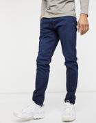 Levi's 512 Slim Taper Fit Jeans In Laurelhurst Feelin Dark Overdye-blues