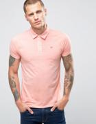 Scotch And Soda Dyed Polo Shirt - Orange