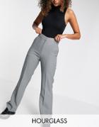 Asos Design Hourglass Ultimate Straight Leg Pant In Charcoal-grey