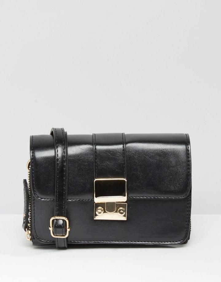 Liquorish Mini Bag 3 Compartment Bag - Black