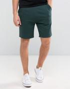 Asos Jersey Skinny Shorts In Green - Green
