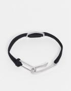 Icon Brand Id Cord Bracelet In Black