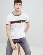 Le Breve Chest Striped T-shirt - White