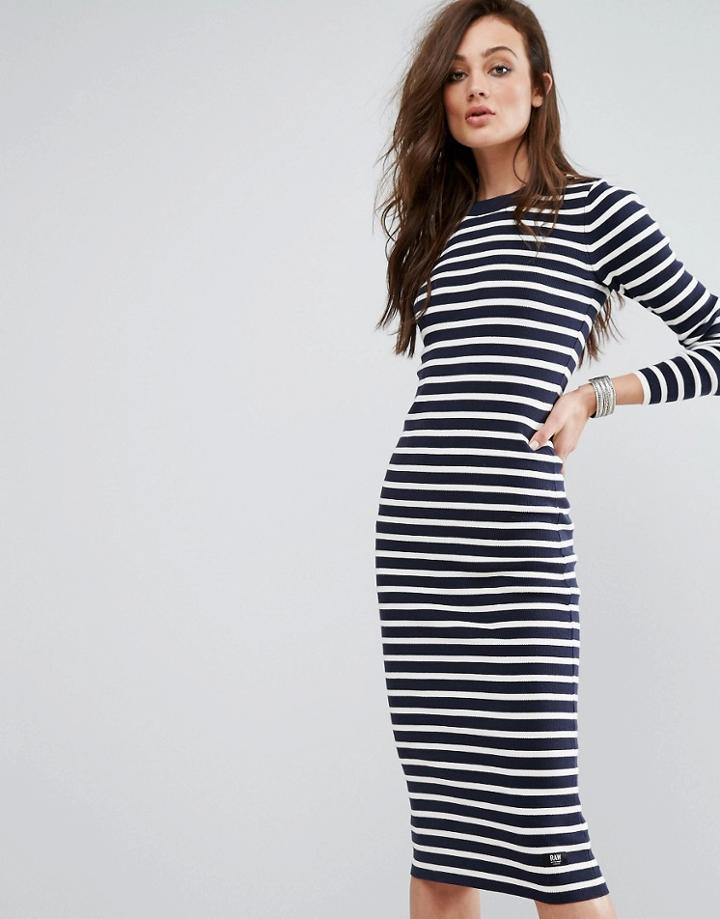 G-star Stripe Midi Dress - Multi