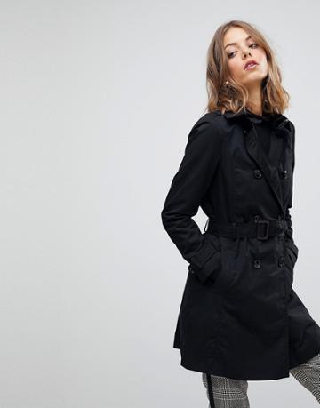 Stradivarius Classic Trench Trench - Black
