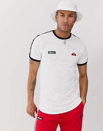 Ellesse Fede T-shirt With Taping In White - White