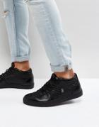 Luke 1977 Hartley Quilted Side Panel Sneakers In Black - Black