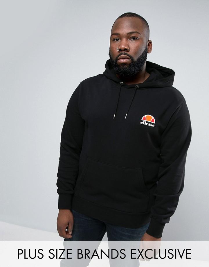 Ellesse Plus Hoodie With Small Logo - Black