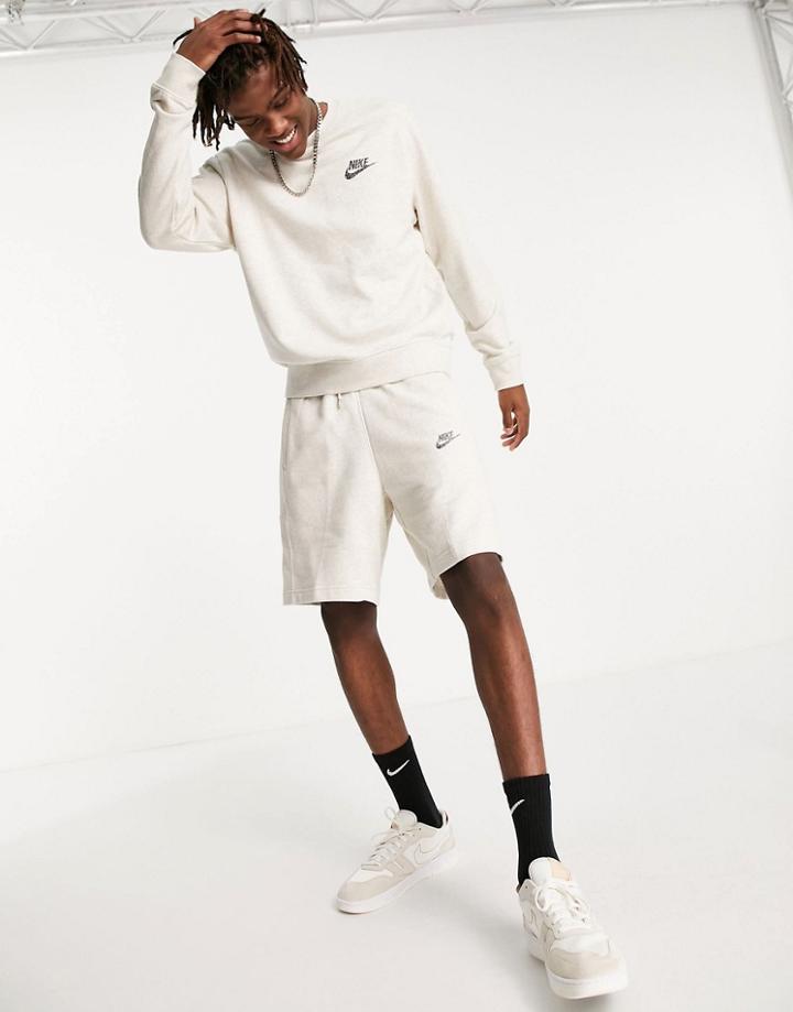 Nike Revival Sweat Shorts In Stone Heather-neutral