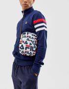 Fila Stadio All Over Print Cross Body Bag In White