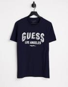 Guess T-shirt With Collegiate Logo In Blue